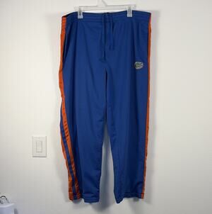 Pro Edge Men's Florida Gators Blue Orange Mesh Track Pants L/G Drawstring